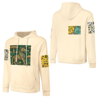 DTF 250gsm Cotton Men's Hoodie with Pocket (Dual-sided+Sleeve Printing)