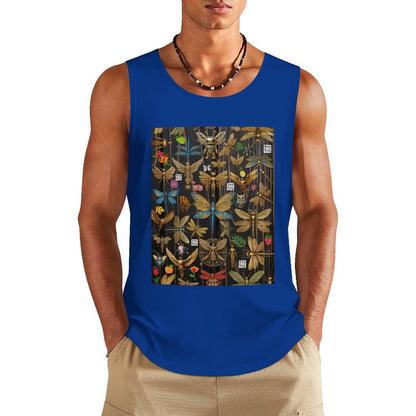 DTF 160gsm Men's Cotton Tank Top BX (Dual-sided Printing)