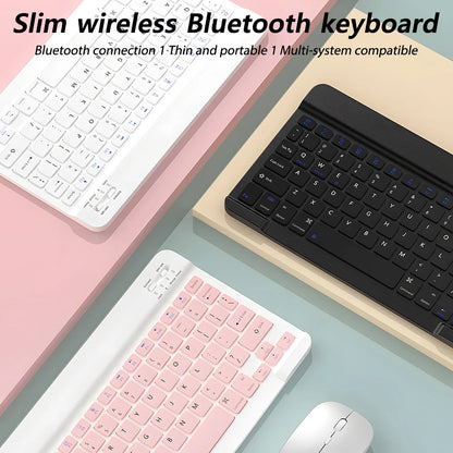 CASEPOKE For iPad Xiaomi Samsung Huawei Tablet Phone Bluetooth Keyboard and Mouse Mini Wireless Keyboard Android IOS Windows