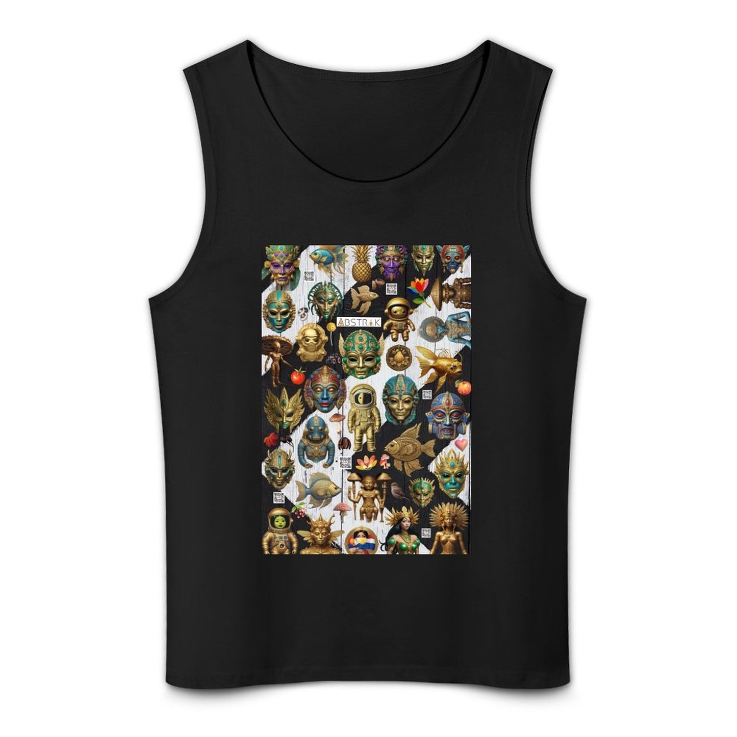 DTF 160gsm Men's Cotton Tank Top BX (Dual-sided Printing)