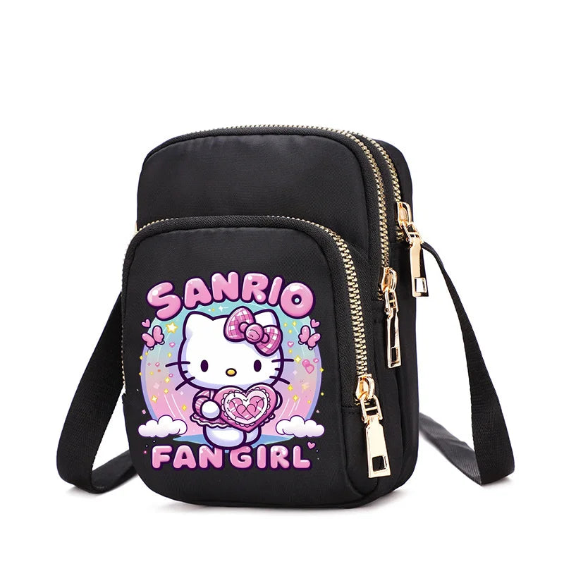 HelloKittys Women Shoulder Bag Small Multifunction Handbag Casual Tote Female Crossbody Bag  Messenger Bags Anime Purse Pouch