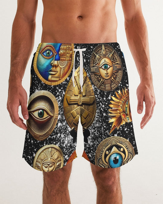 Evil Eye Abtrak Men's All-Over Print Swim Trunk