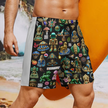 Men's Beach Shorts with 4 Pockets