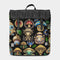 Mushroom Abstak Collection Casual Flap Backpack