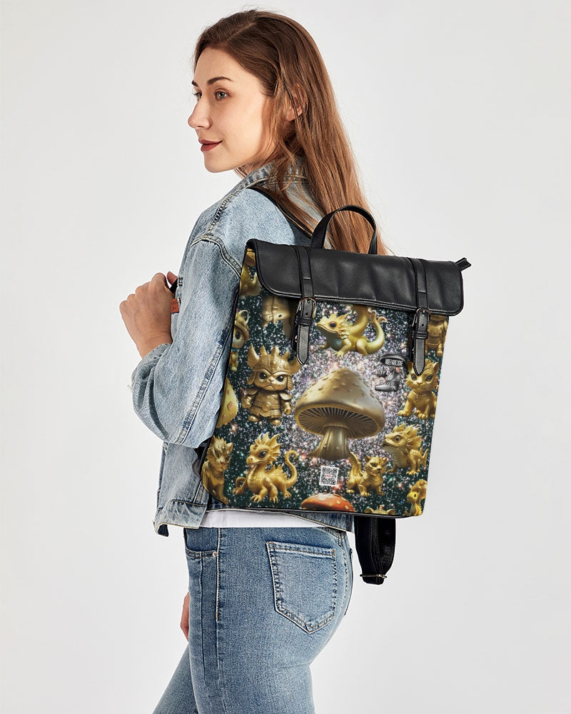 Abstrakjsnc Annunaki  Casual Flap Backpack