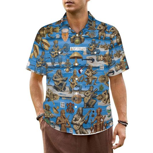 Short Sleeve Shirt with Pockets LM056 (All-Over Printing)