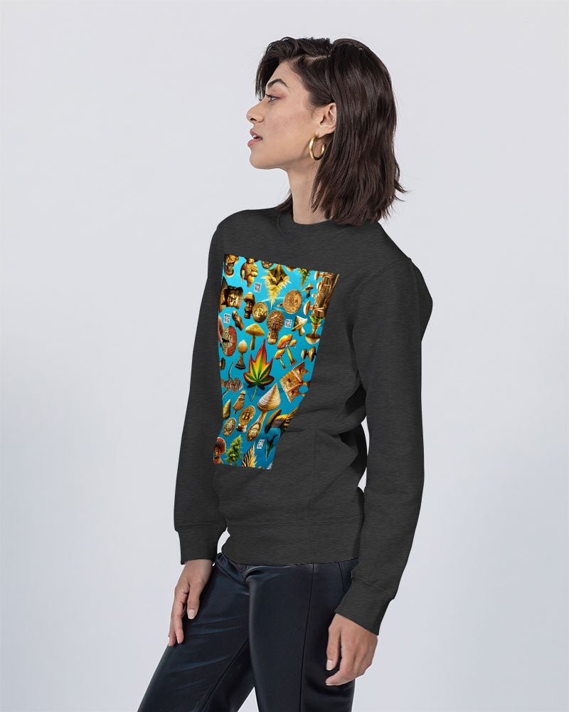 Hybrid Abstrak Unisex Premium Crewneck Sweatshirt | Lane Seven