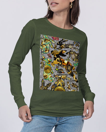 Robotic Abstrak Unisex Jersey Long Sleeve Tee | Bella + Canvas