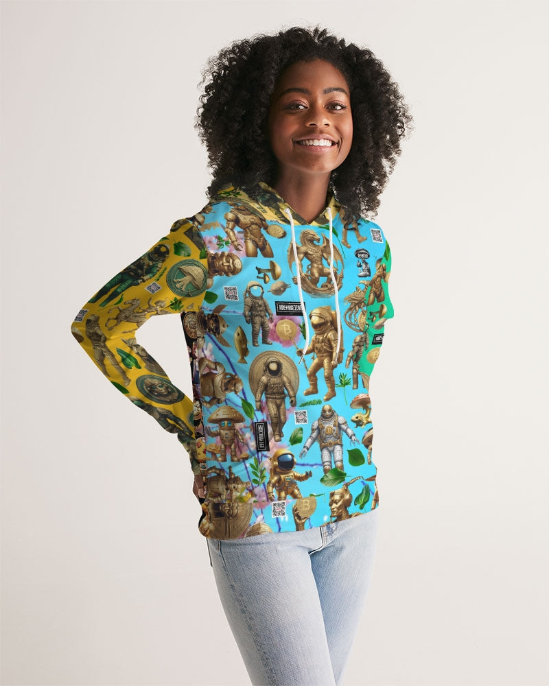 Ancient Abstrak Collection Women's All-Over Print Hoodie