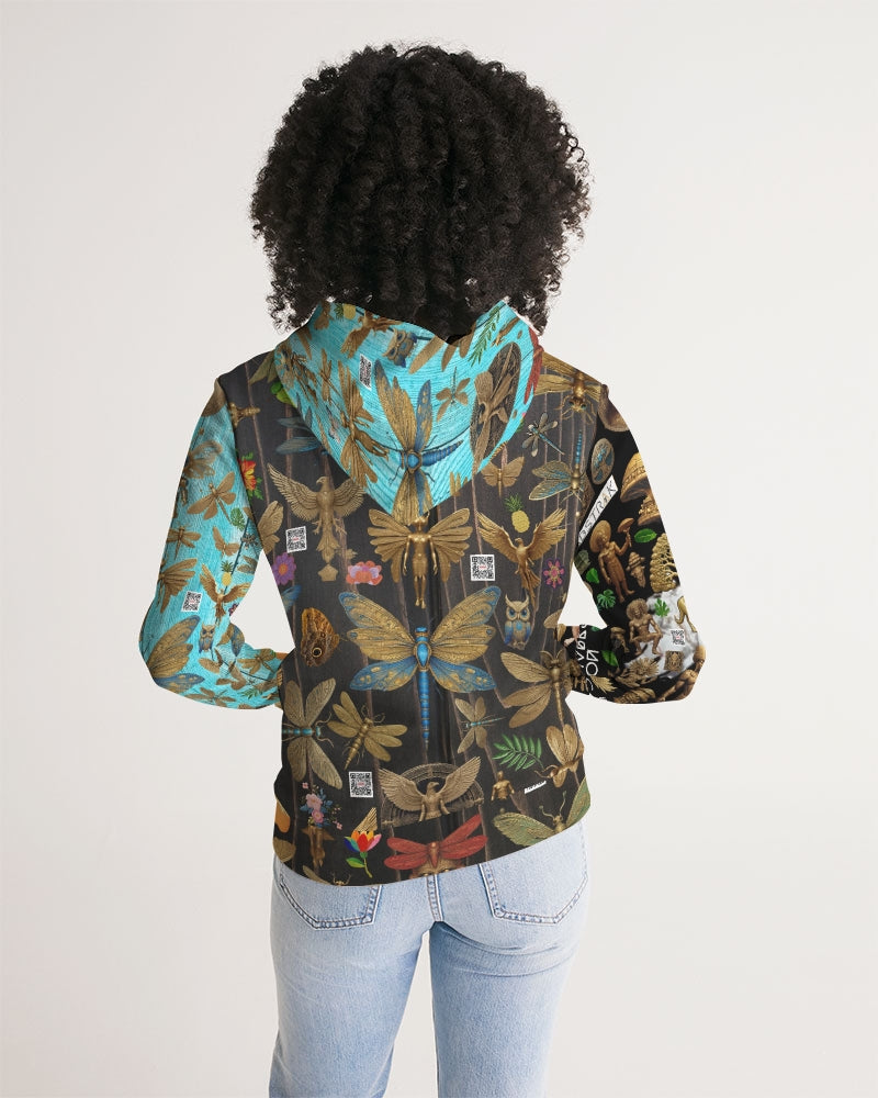 Abstrak dragonfly Women's All-Over Print Hoodie