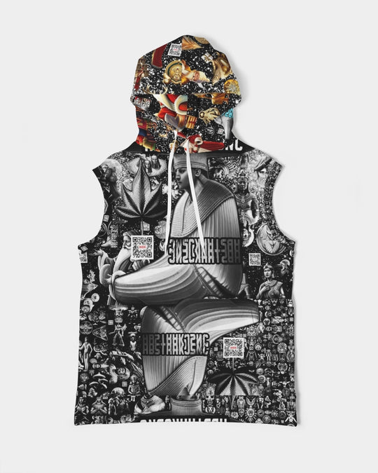 Matrix Vison Men's All-Over Print Heavyweight Sleeveless Hoodie