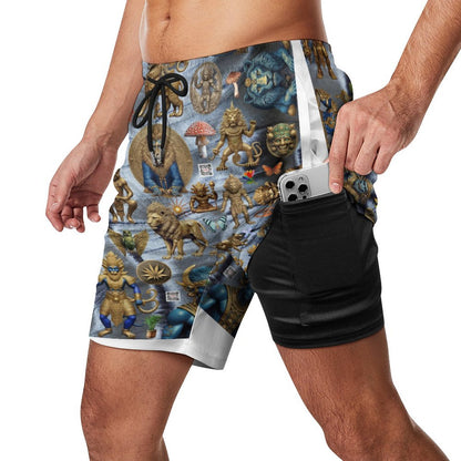 Men's Beach Shorts with 4 Pockets