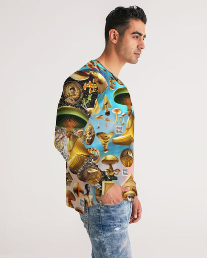 Illustration Abstrak Men's All-Over Print Long Sleeve Tee