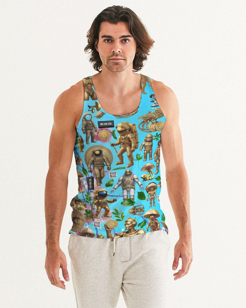 Mushroom Abstak Collection Men's All-Over Print Tank