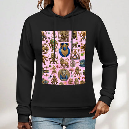 DTG 255gsm Cotton Printed Hoodie for Women (Front Printing)