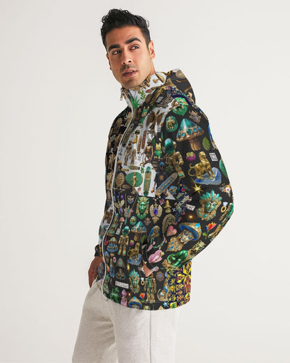 Abstraknyc Men's All-Over Print Windbreaker