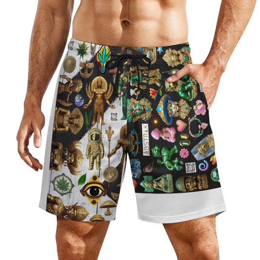 Men's Hawaiian shorts with 4 Pockets