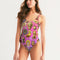 4 Annunaki Abstrak Collection Women's All-Over Print One-Piece Swimsuit