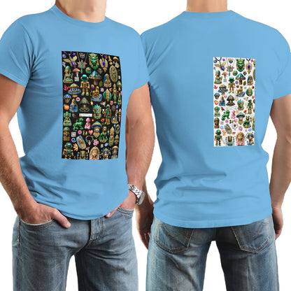 DTG 150gsm Short Sleeve Tshirt Men (High Definition & Dual-sided Printing)