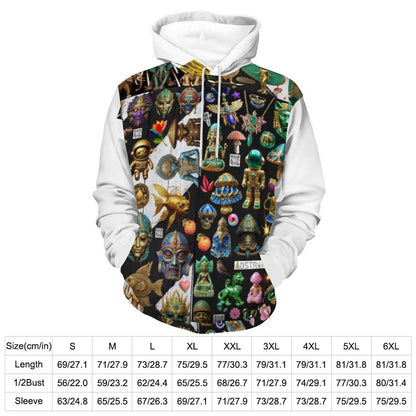 230gsm Men's Cool Hoodie with Double-layer Cap (All-Over Printing)