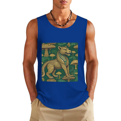 DTF 160gsm Men's Cotton Tank Top BX (Dual-sided Printing)