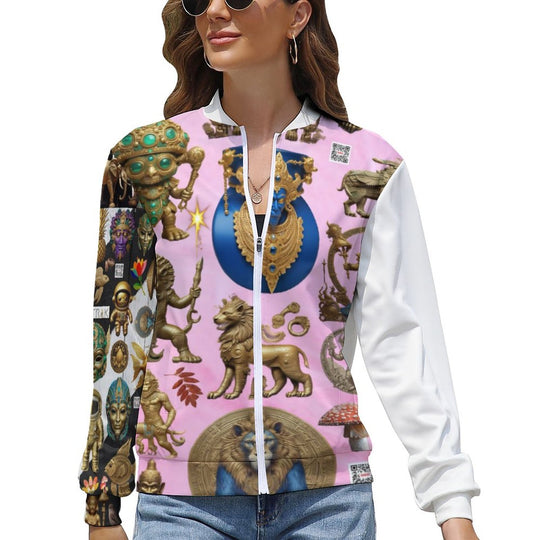 Women's Zipper Jacket LLJK (All-Over Printing)