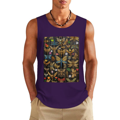 DTF 160gsm Men's Cotton Tank Top BX (Dual-sided Printing)