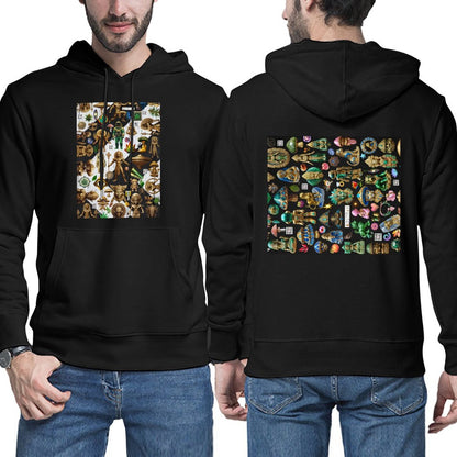 DTG 255gsm Men's Hoodie with Pouch (Dual-sided Printing)