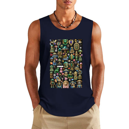 DTF 160gsm Men's Cotton Tank Top BX (Front Printing)