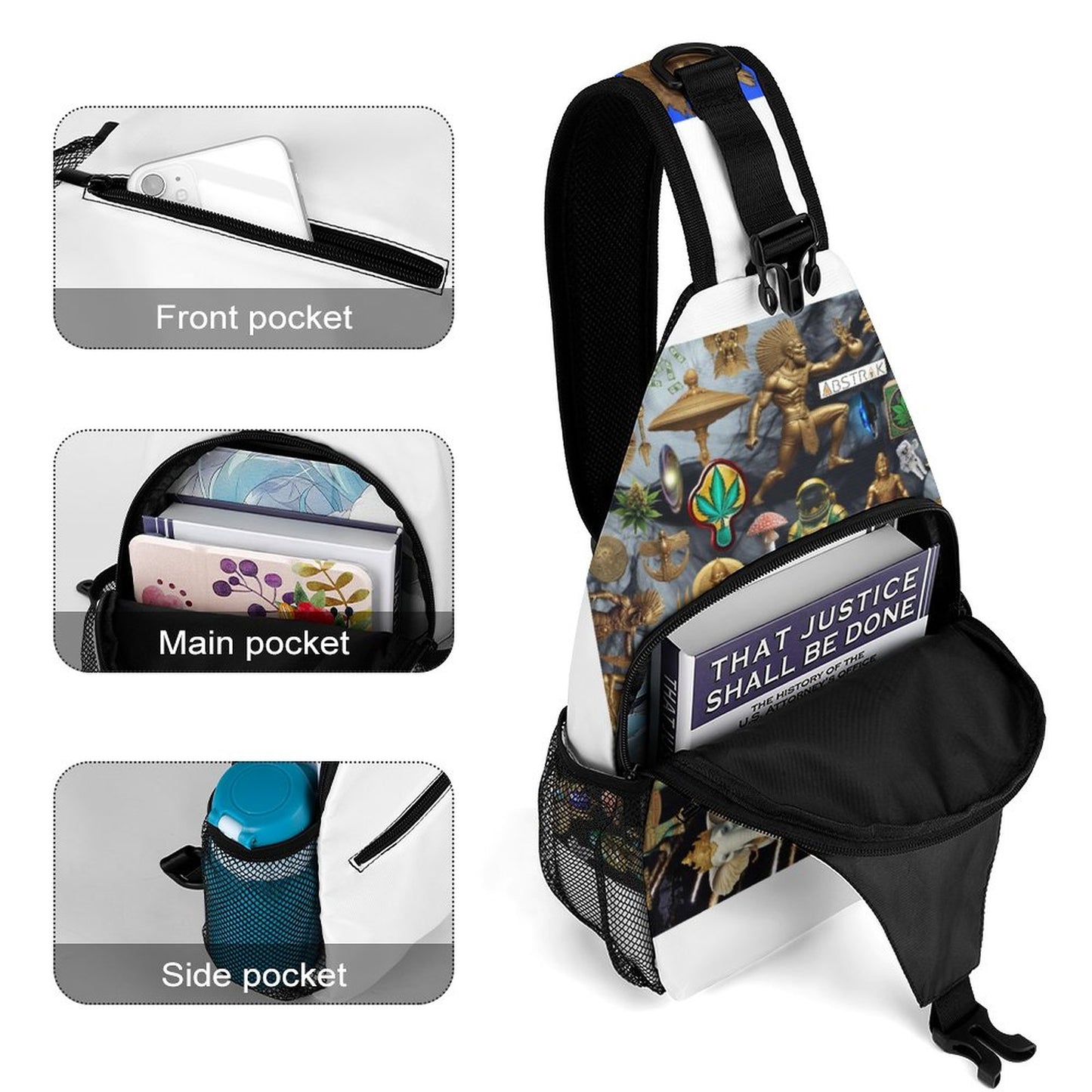 Create Unique Sling Bags with Our durable polyester (All-Over Printing)