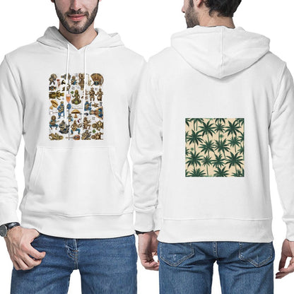 DTG 255gsm Men's Hoodie with Pouch (Dual-sided Printing)