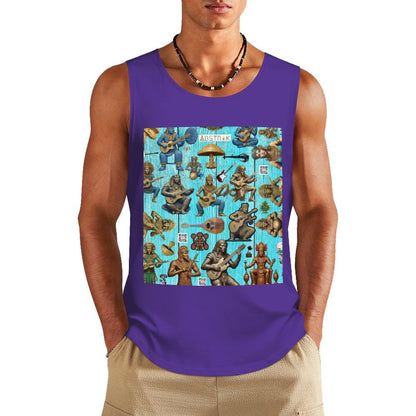 DTF 160gsm Men's Cotton Tank Top BX (Front Printing)