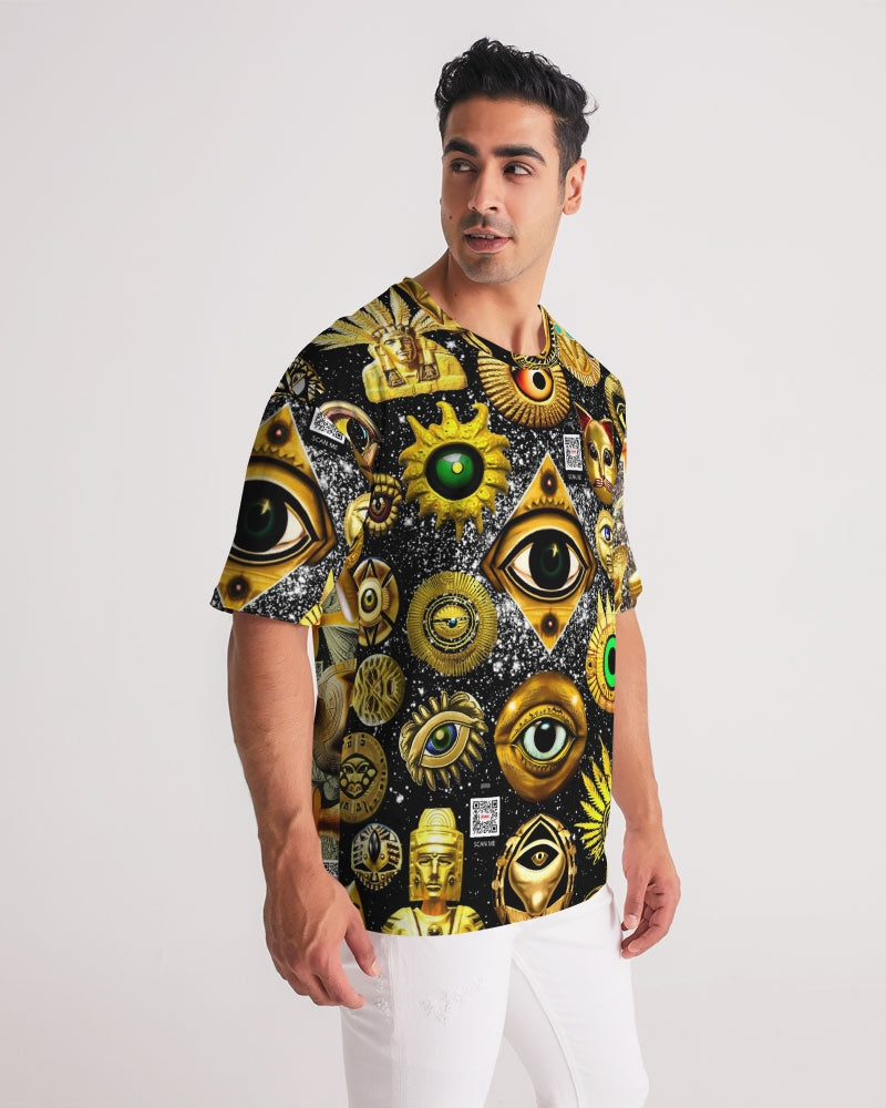 Illustration Abstrak Men's All-Over Print Premium Heavyweight Tee