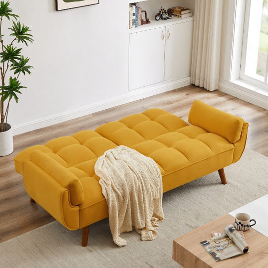 Yellow Fabric Sofa For Home Use