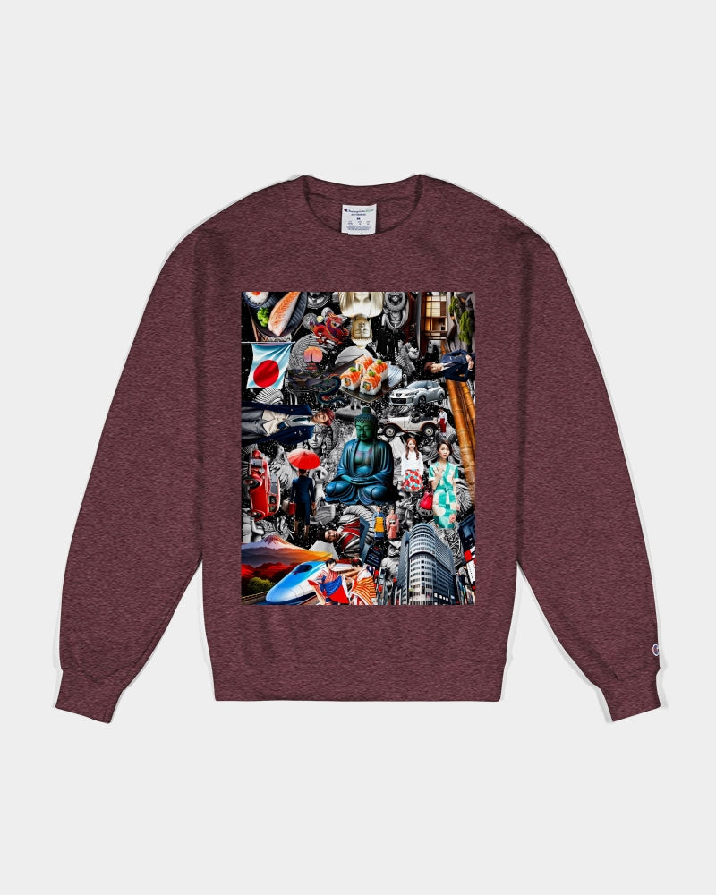 Trendy Abstrak Pattern Unisex Sweatshirt | Champion