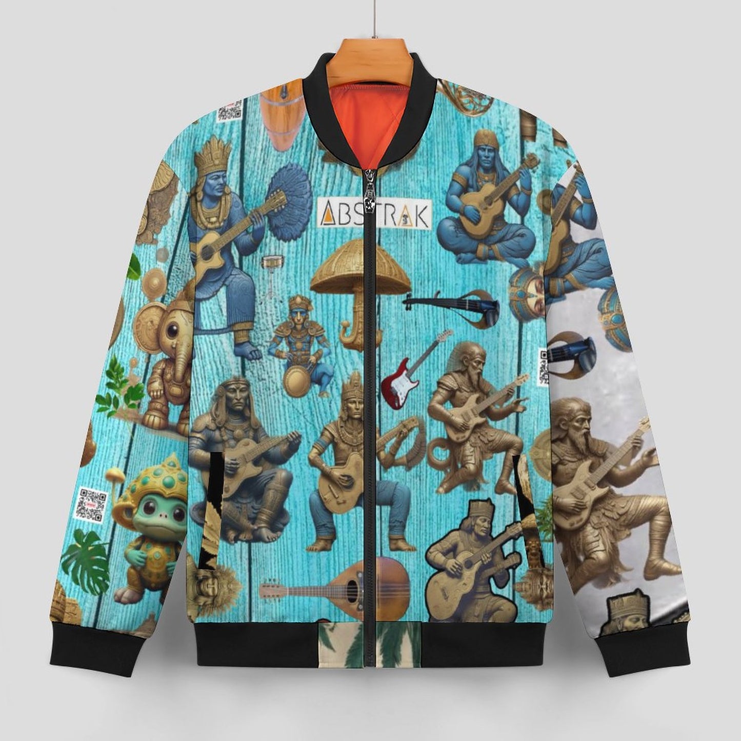 180gsm Zipper Bomber Jacket BMJ (All-Over Printing)