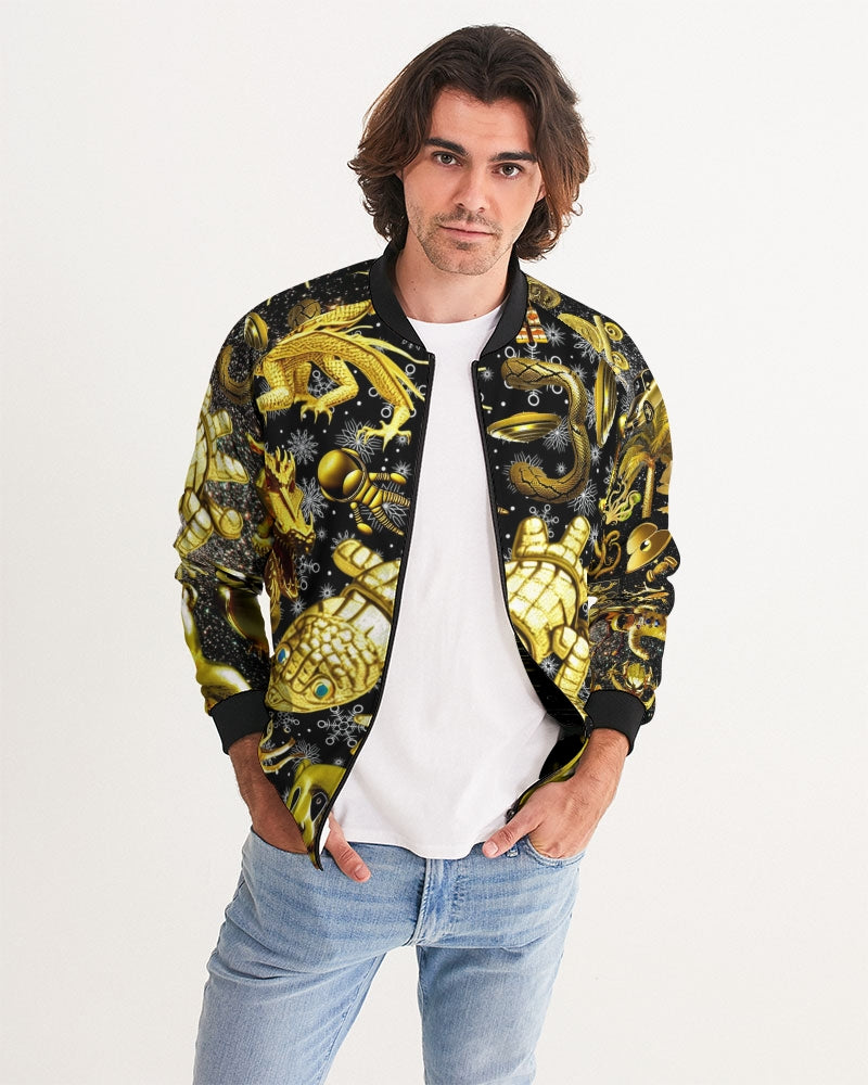 Outer Space Abstrak Men's All-Over Print Bomber Jacket