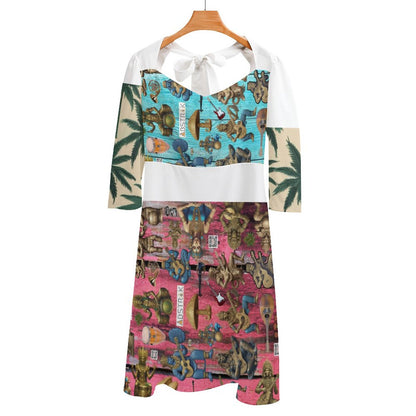 Summer Sweet Bowknot Dress B272 (All-Over Printing)