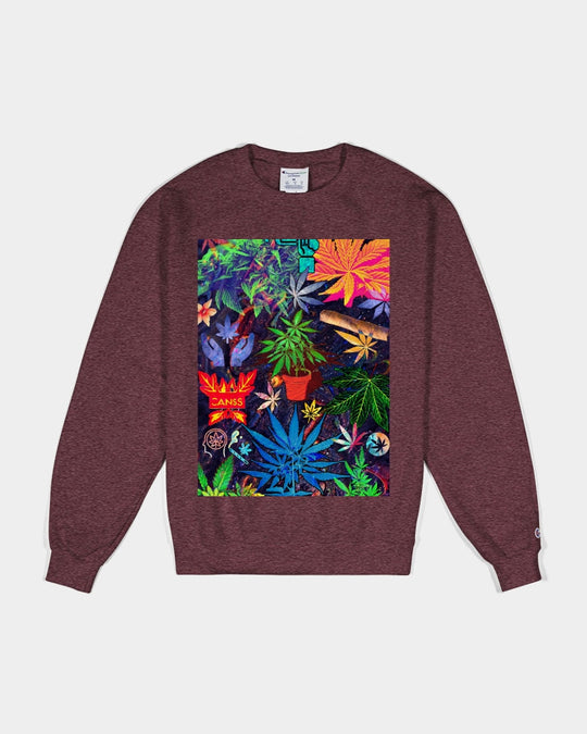 Colorful Weed Abstrak Unisex Sweatshirt | Champion