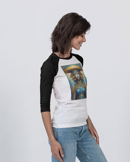 IMG_3100 Unisex Three-Quarter Sleeve Baseball Tee | Bella + Canvas