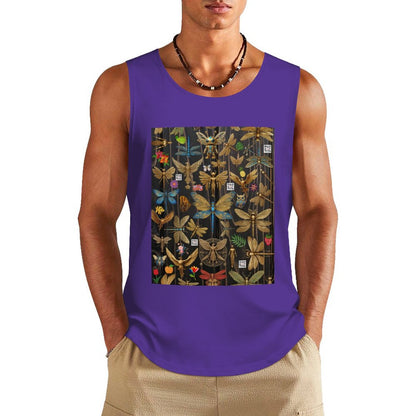 DTF 160gsm Men's Cotton Tank Top BX (Dual-sided Printing)