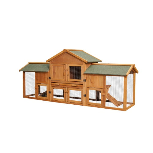 Oversized Rabbit Cage With 2 Running Spaces Small Animal Habitat