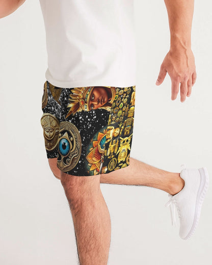 Evil Eye Abtrak Men's All-Over Print Jogger Shorts