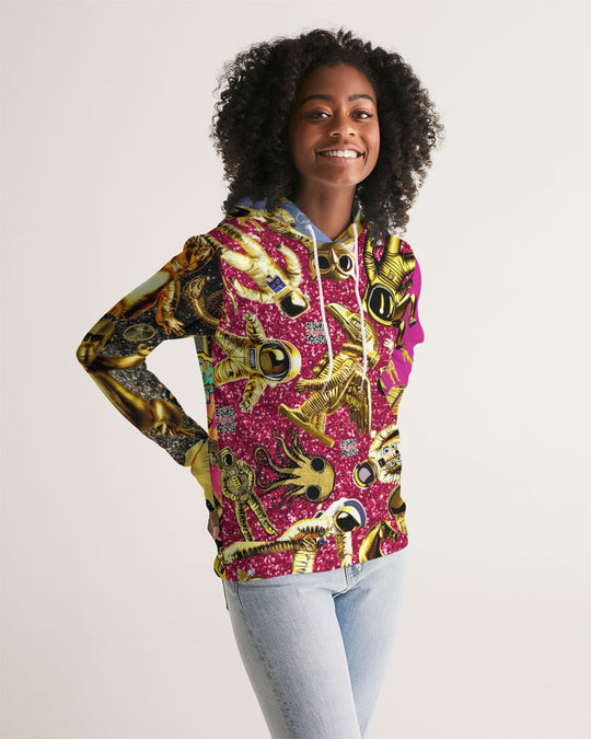 Robotic Abstrak Women's All-Over Print Hoodie