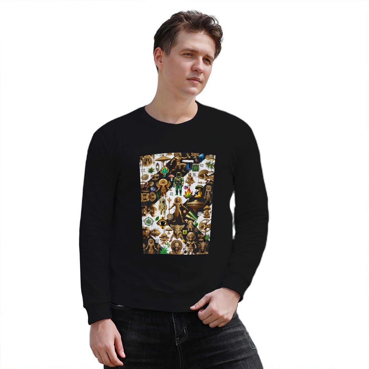 DTG 260gsm Men's Designer Sweatshirt (Front Printing)