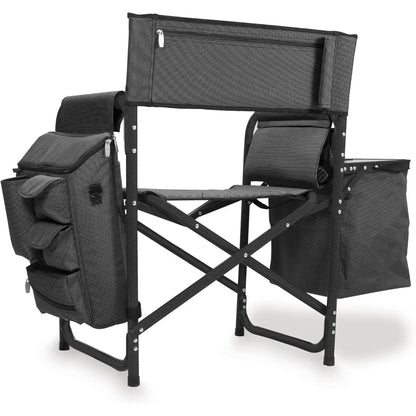 Fusion Camping Chair with Side Table and Soft Cooler, Beach Chair for Adults, Lawn Chair