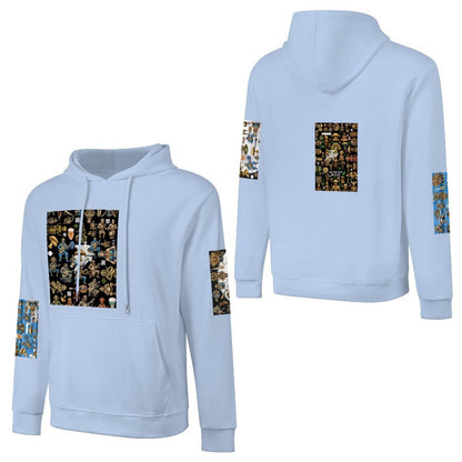 DTF 250gsm Cotton Men's Hoodie with Pocket (Dual-sided+Sleeve Printing)