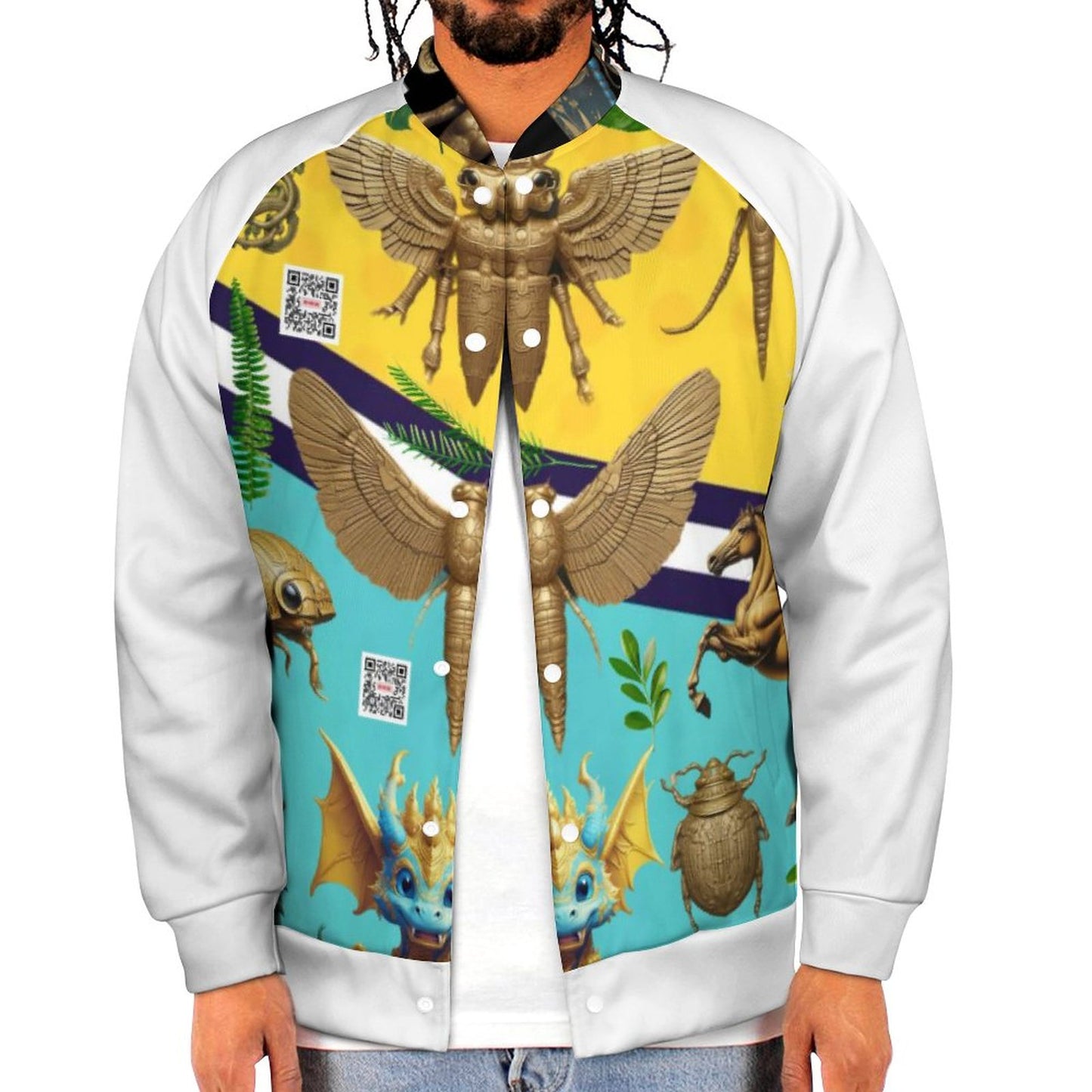 Men's Baseball Jacket (All-Over Printing)