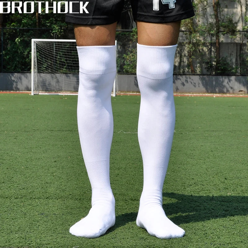 Adult Football Socks Long Male Thickening Towel Bottom Sports Socks Non-slip Sweat Training Soccer Football Stockings