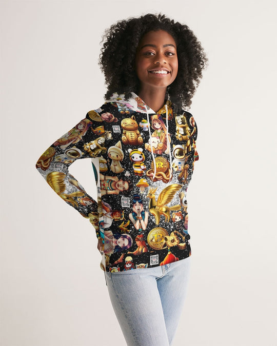 Womens Abstrak Women's All-Over Print Hoodie